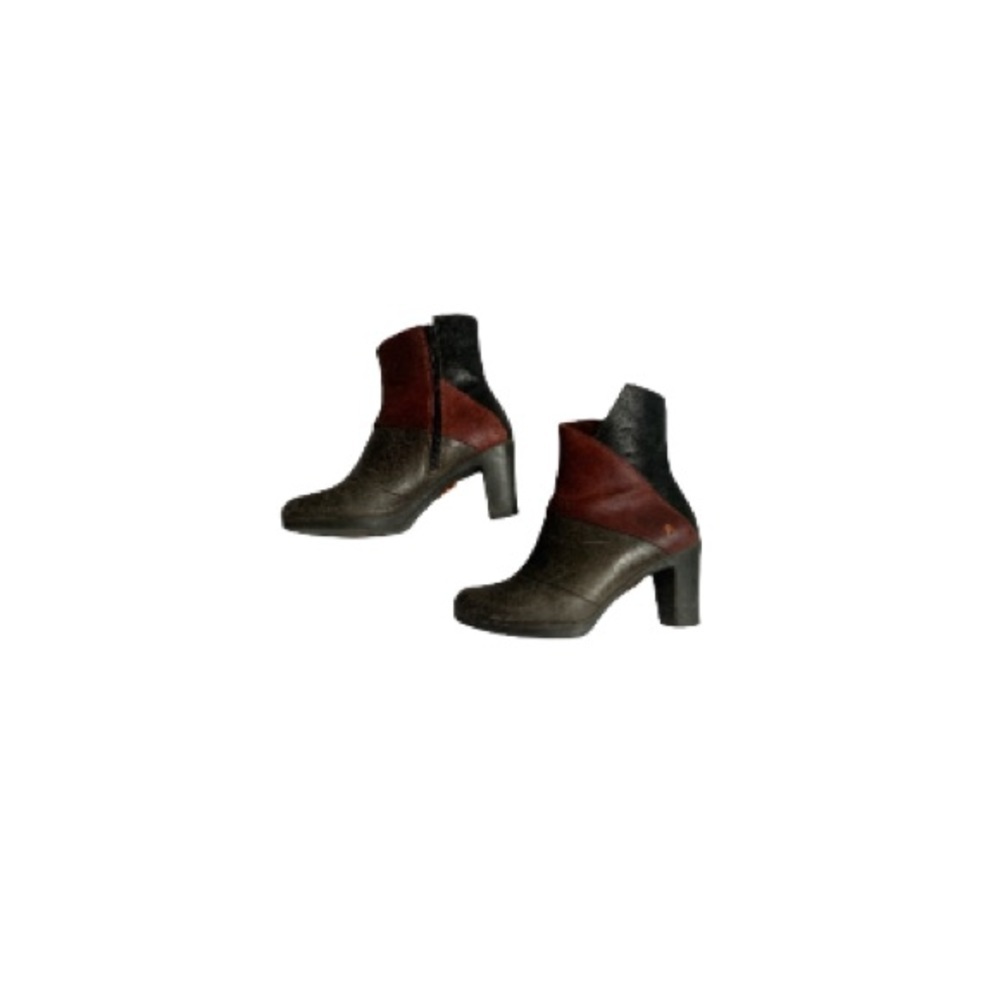 The Art Company Chunky Heeled Tri Coloured Ankle Booties - Women’s Size 40